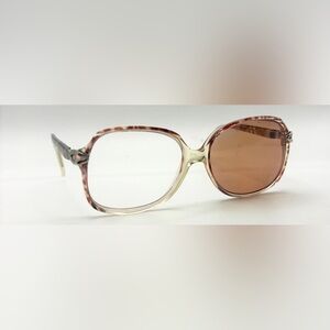 G-2901 Brown Translucent Oval Sunglasses Frames Only